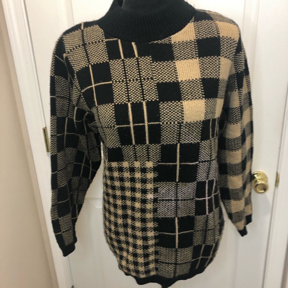 Alfred Dunner Petite mock turtleneck long sleeve sweater - Picture 1 of 9